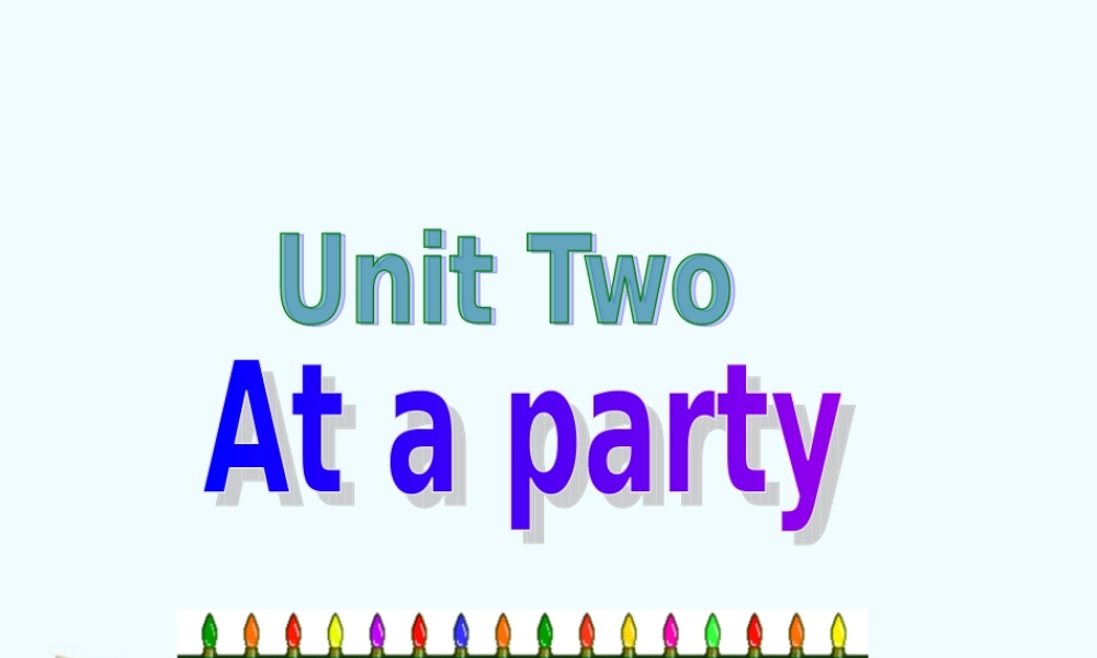 四年级英语下册 Unit 2(4)课件 苏教牛津版