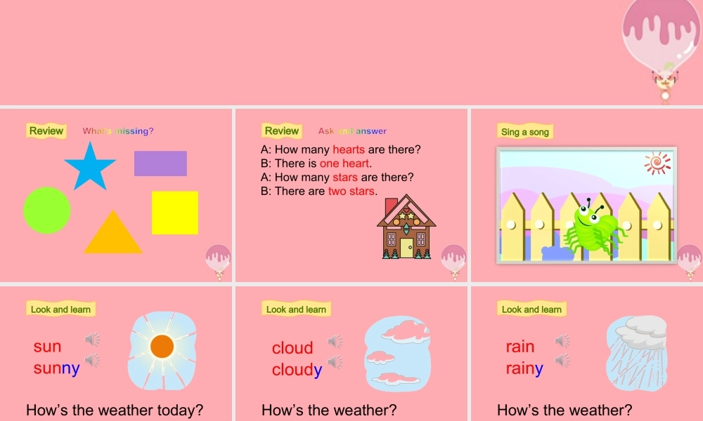 四年级英语上册 Unit 12 Weather（第1课时）课件 牛津上海版-牛津上海版小学四年级上册英语课件