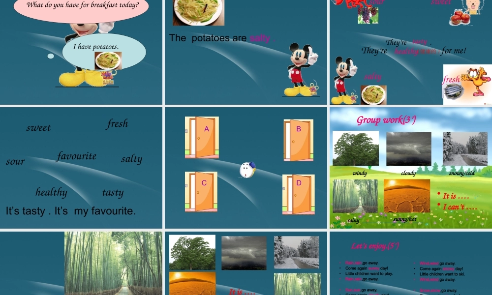 四年级英语上册 Unit 5(39)课件 新人教版PEP
