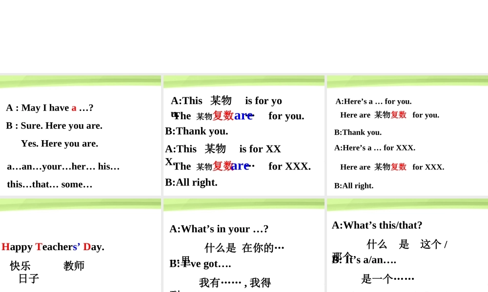 四年级英语上册 Review Unit 1-2复习课件 苏教牛津版