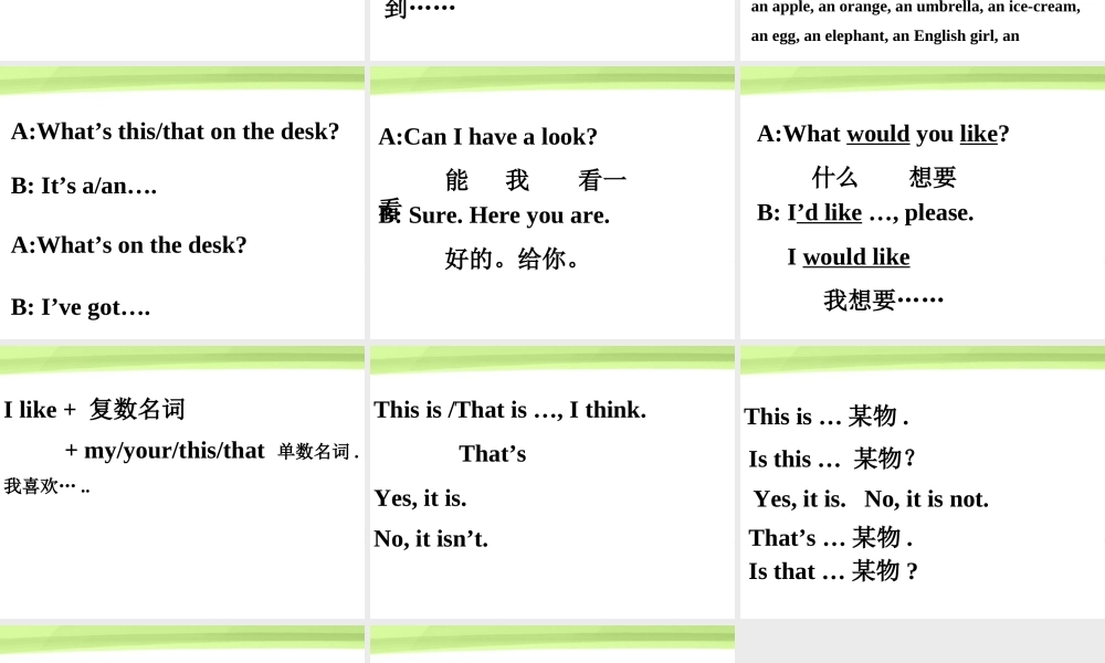 四年级英语上册 Review Unit 1-2复习课件 苏教牛津版