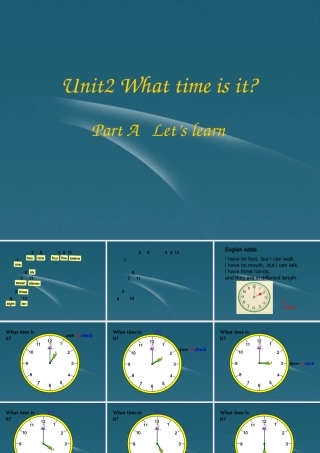 四年级英语下册 Unit 2(15)课件 人教PEP