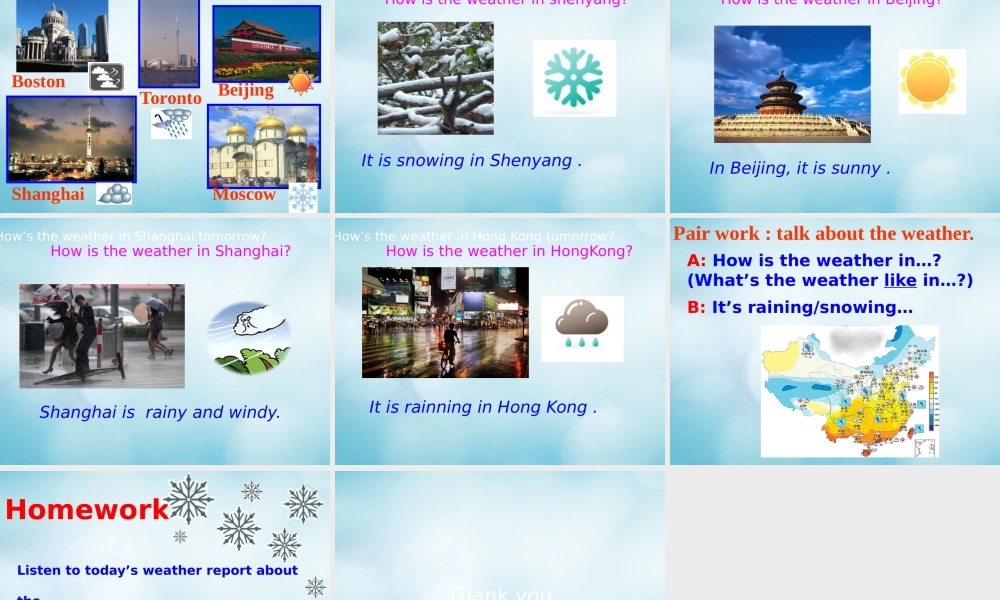 四年级英语上册 Unit 7 What is nature Lesson 23课件 北京课改版-北京课改版小学四年级上册英语课件