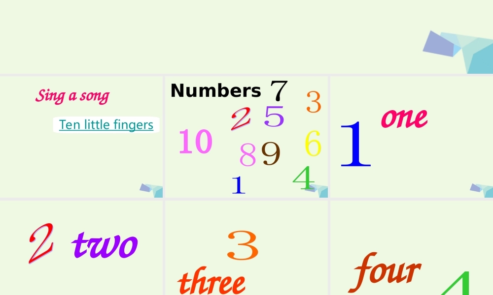 四年级英语上册 Unit 1 Hello Again课件 冀教版（一起）-冀教版小学四年级上册英语课件