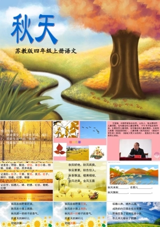 四年级语文上册 第4课 秋天课件 苏教版-苏教版小学四年级上册语文课件