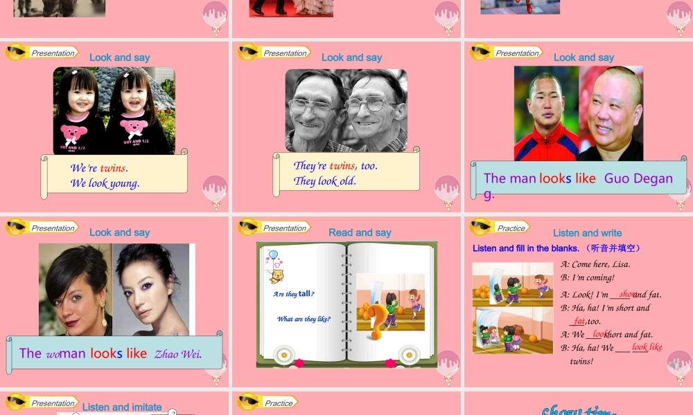 四年级英语上册 Unit 6 I’m tall（Lesson 34）教学课件 人教精通版-人教版小学四年级上册英语课件