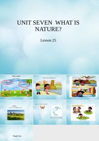 四年级英语上册 Unit 7 What is nature Lesson 25课件 北京课改版-北京课改版小学四年级上册英语课件