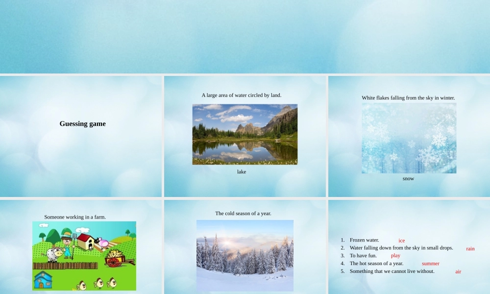 四年级英语上册 Unit 7 What is nature Lesson 26课件 北京课改版-北京课改版小学四年级上册英语课件