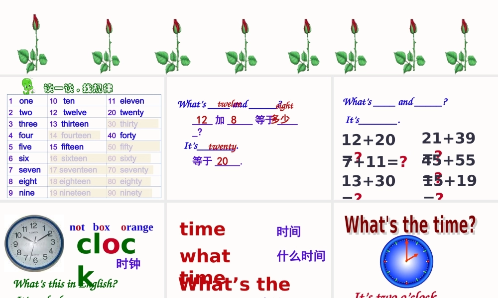 四年级英语上册 Unit 7(19)课件 苏教牛津版