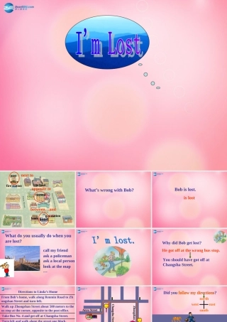 四年级英语上册 Unit 1 Let's Go lessson7 I’m lost课件 冀教版（三起）-冀教版小学四年级上册英语课件