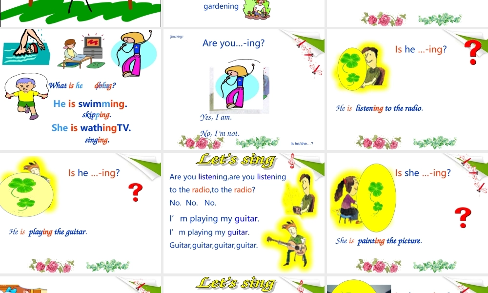 四年级英语下册 Module 2 Unit 4(2)课件 广州版