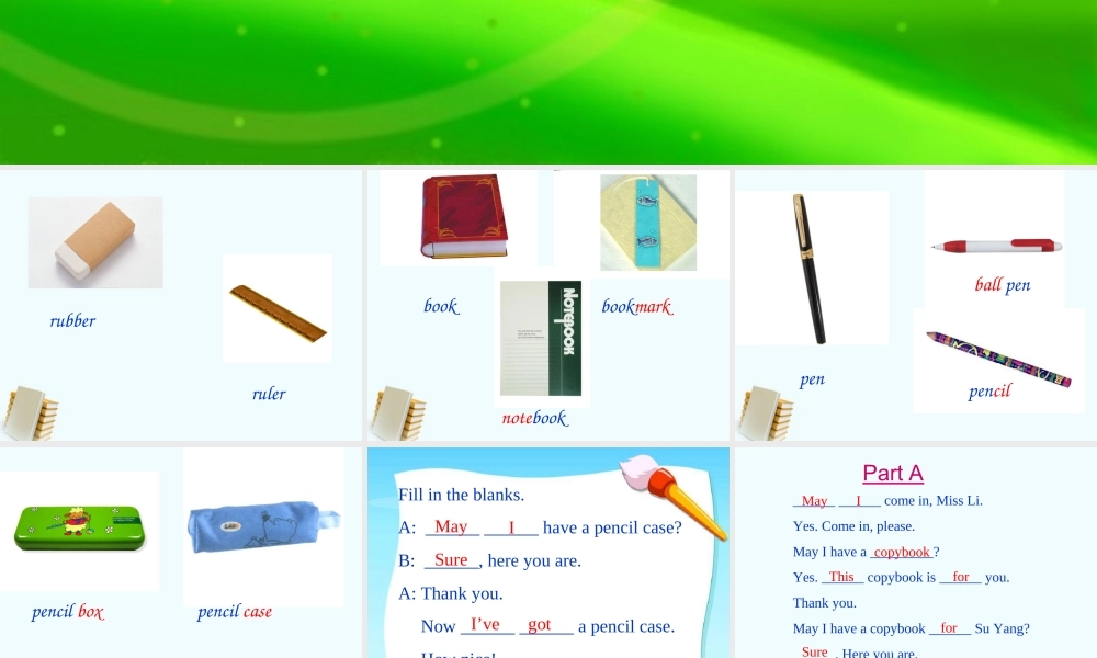 四年级英语上册 Unit 1 May I have...课件 苏教牛津版