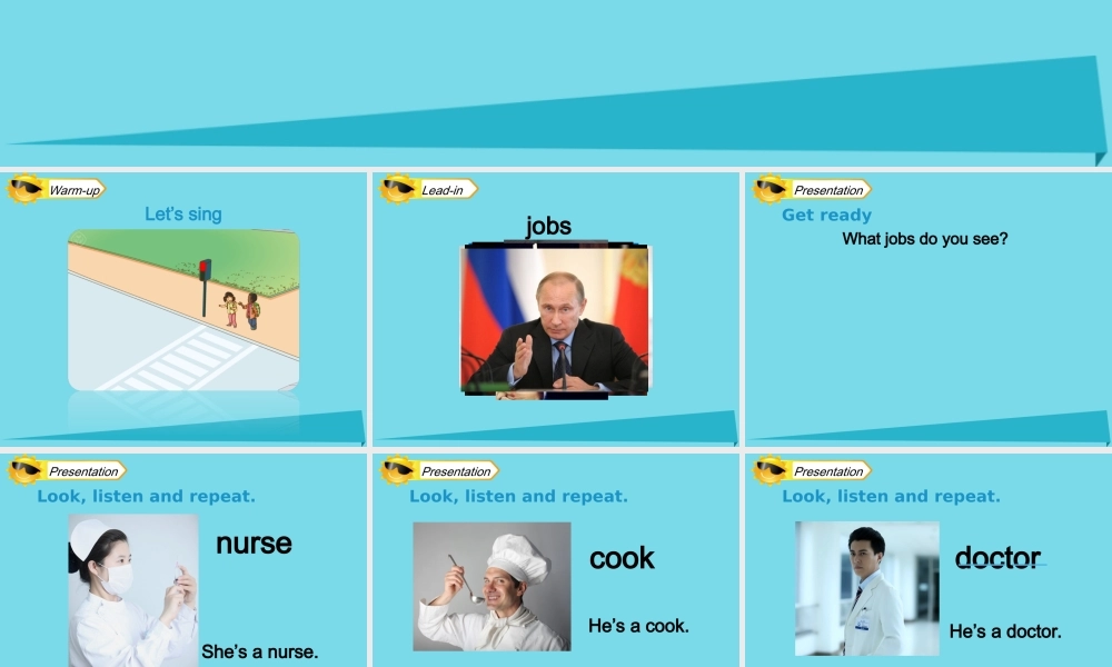 四年级英语上册 Unit 6 Jobs（Lesson 1）课件 人教新起点-人教新起点小学四年级上册英语课件