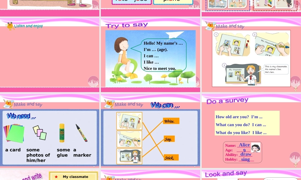 四年级英语上册 Unit 1 Meeting new people（Period 3）课件 牛津上海版-牛津上海版小学四年级上册英语课件