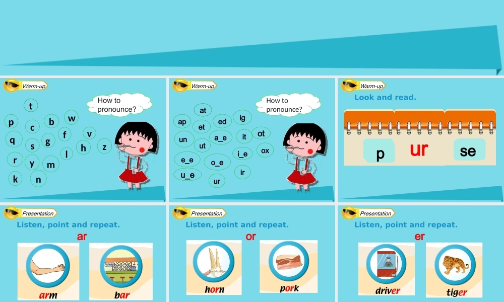 四年级英语上册 Unit 6 Jobs（Let’s Spell）课件 人教新起点-人教新起点小学四年级上册英语课件