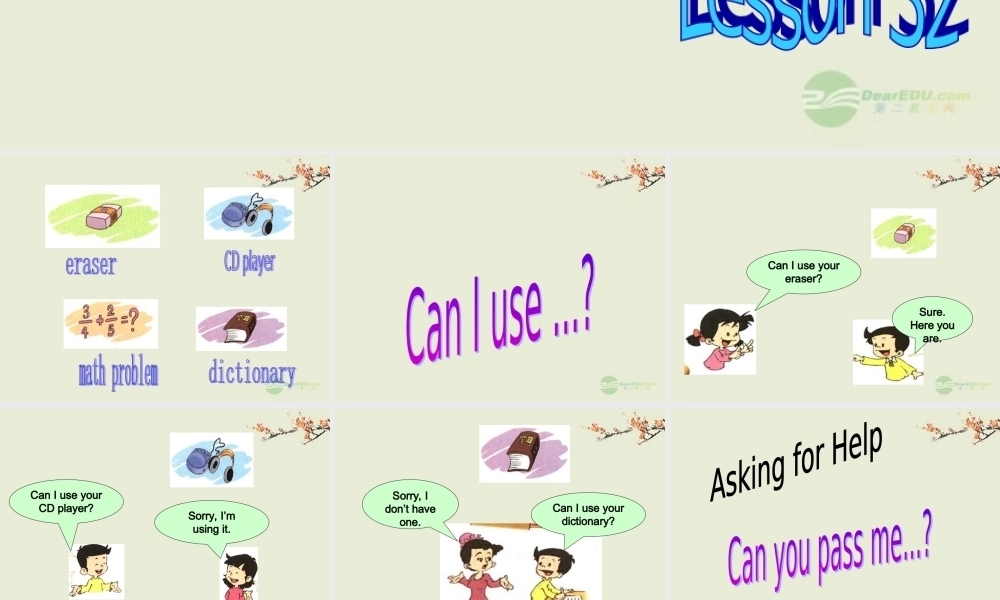 四年级英语上册 Unit 6 lesson 32课件 人教新起点