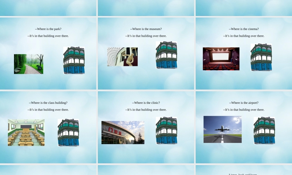 四年级英语下册 Unit 3 Can you tell me the way Lesson 9课件 北京课改版-北京课改版小学四年级下册英语课件