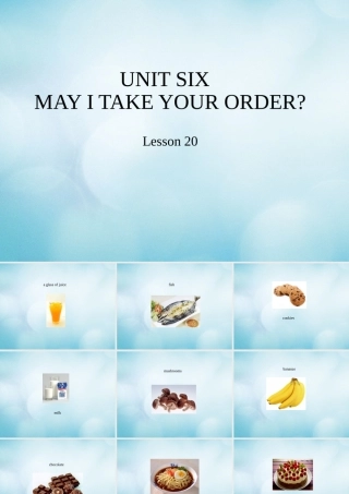 四年级英语上册 Unit 6 May I take your order Lesson  北京课改版-北京课改级上册英语课件