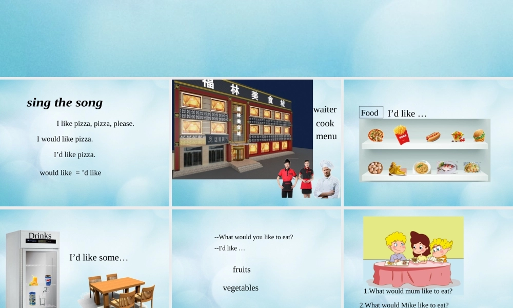 四年级英语上册 Unit 6 May I take your order Lesson 19课件 北京课改版-北京课改版小学四年级上册英语课件