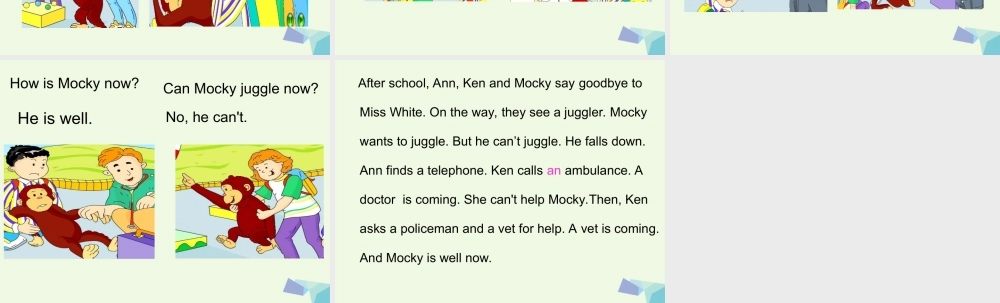 四年级英语上册 Unit 1 mocky the juggler课件 北师大版（一起）-北师大版小学四年级上册英语课件