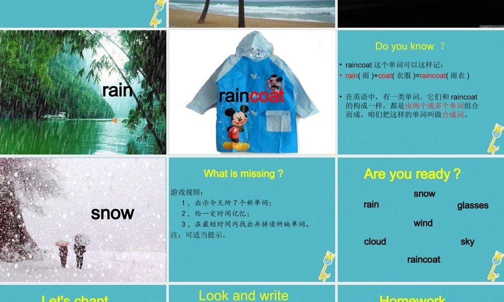四年级英语下册 Unit 3 Is It Snowing p a课件 陕旅版-陕旅版小学四年级下册英语课件