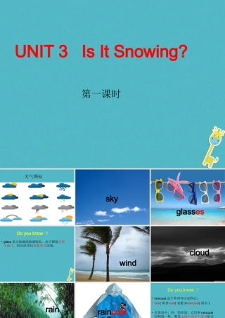 四年级英语下册 Unit 3 Is It Snowing p a课件 陕旅版-陕旅版小学四年级下册英语课件