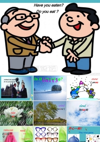 四年级英语下册 Unit 3 Is It Snowing pa课件1 陕旅版-陕旅版小学四年级下册英语课件