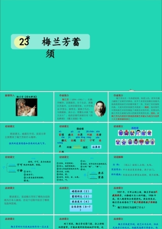 四年级语文上册 第七单元 23 梅兰芳蓄须课件