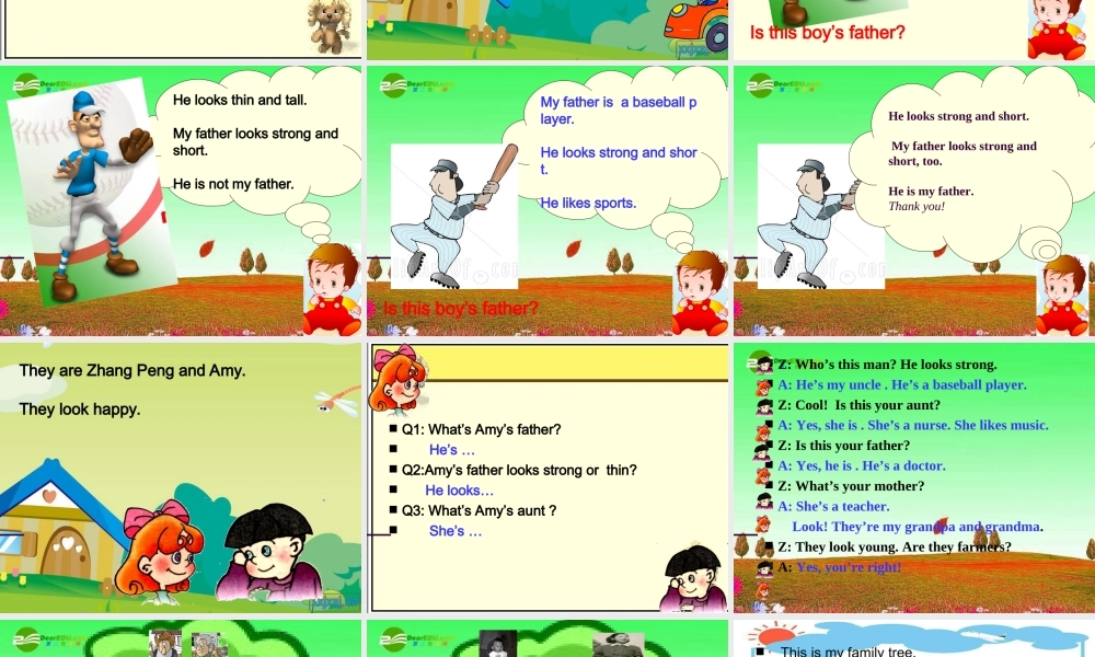 四年级英语上册 Unit 6 Meet My  Family第一课时课件 人教版PEP