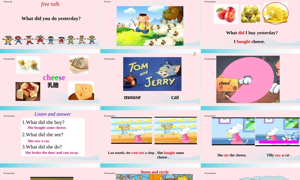 四年级英语下册 Module 3 unit 2 she went into a shop课件1 外研版（一起）-外研版小学四年级下册英语课件