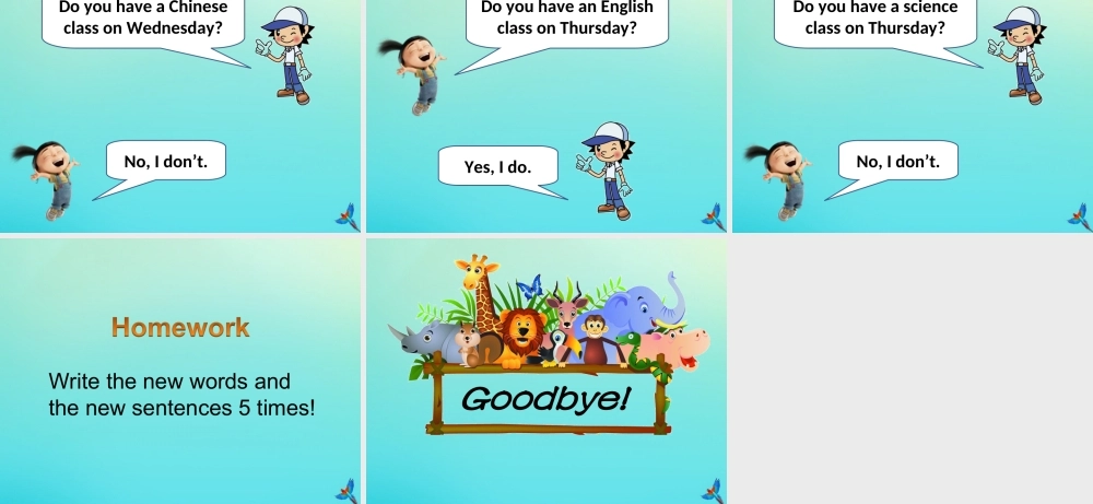 四年级英语下册 Unit 3 School Subjects Day Part B课件2 闽教版（三起）-闽教版小学四年级下册英语课件