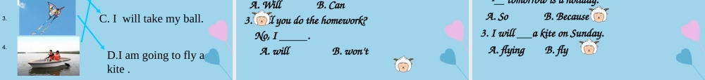 四年级英语下册 Module 4 Unit 1 Will you take your kite（2）教学课件 外研版（三起）-外研版小学四年级下册英语课件