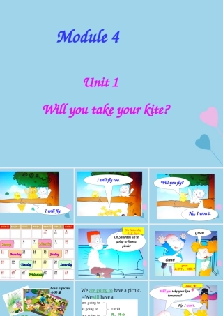 四年级英语下册 Module 4 Unit 1 Will you take your kite（2）教学课件 外研版（三起）-外研版小学四年级下册英语课件