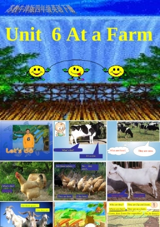 四年级英语下册 Unit 6(3)课件 人教PEP