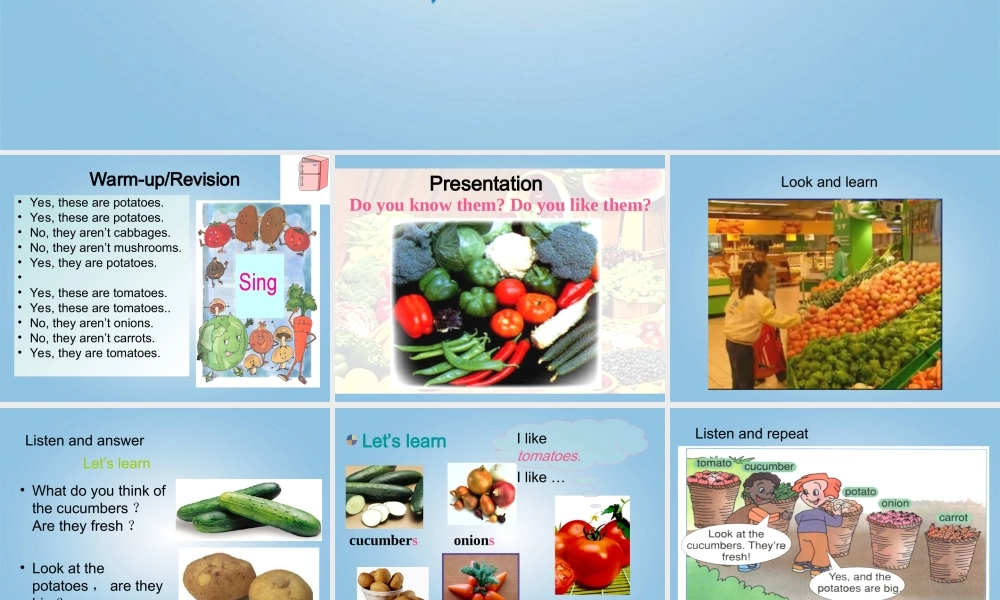 四年级英语下册 Unit 6(4)课件 人教PEP