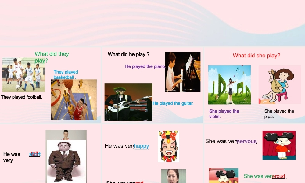 四年级英语下册 Module 4 unit 2 i was very nervous课件2 外研版（一起）-外研版小学四年级下册英语课件