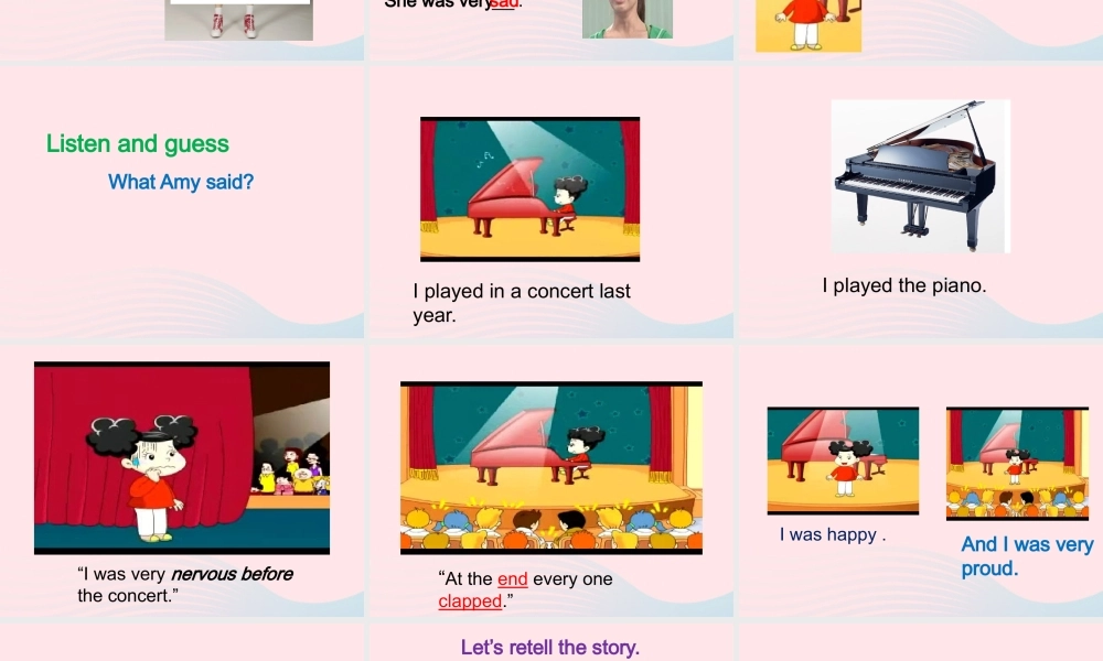 四年级英语下册 Module 4 unit 2 i was very nervous课件2 外研版（一起）-外研版小学四年级下册英语课件