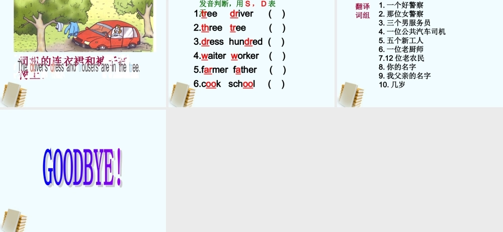 四年级英语下册 Unit 3(5)课件 苏教牛津版