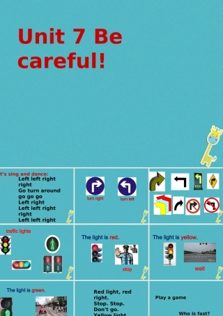 四年级英语下册 Unit 7 Be Careful PA课件 陕旅版-陕旅版小学四年级下册英语课件