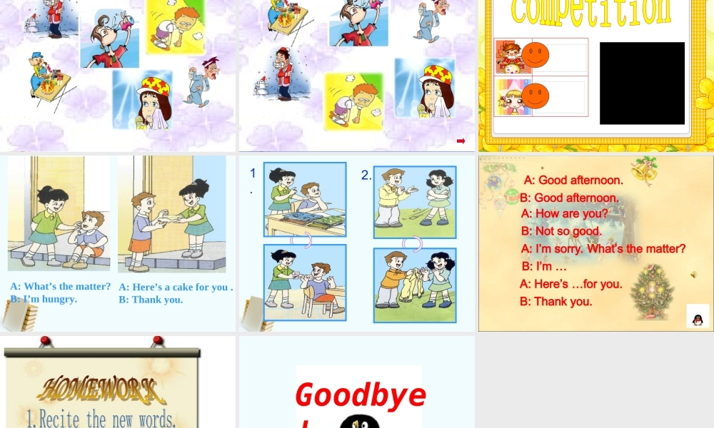 四年级英语上册 Unit 9（11）课件 苏教牛津版