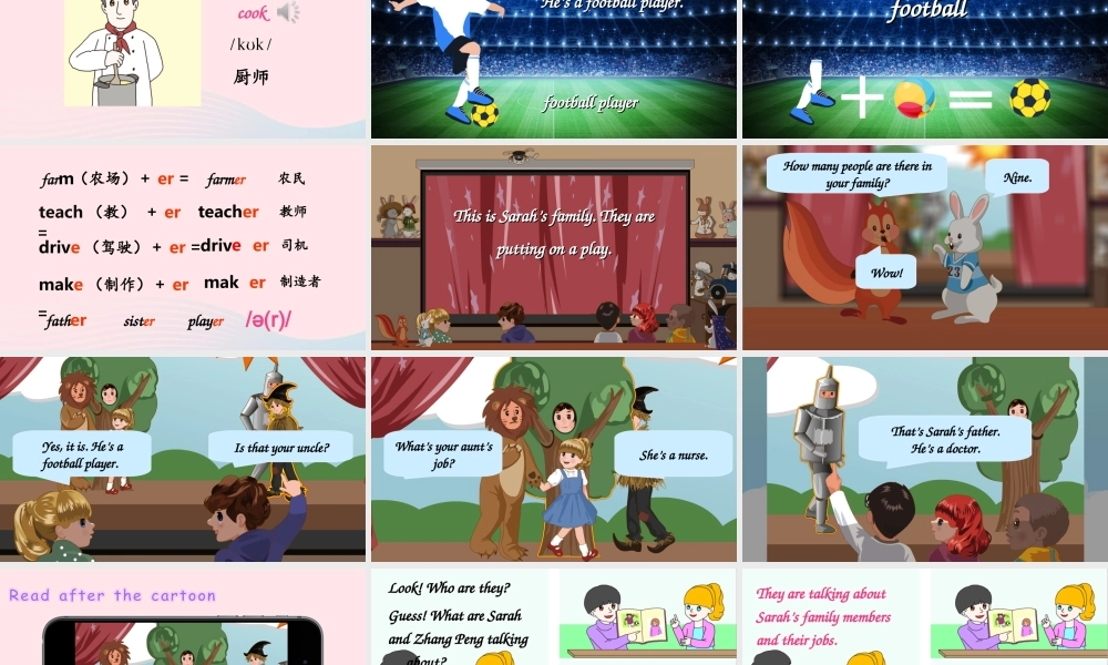 四年级英语上册 Unit 6 Meet my family Part B 第4课时上课课件+素材 人教PEP