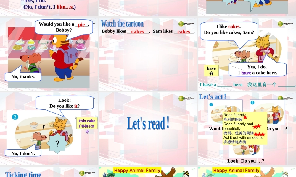 四年级英语上册 Unit1 I like dogs （Period 3）课件 牛津译林版