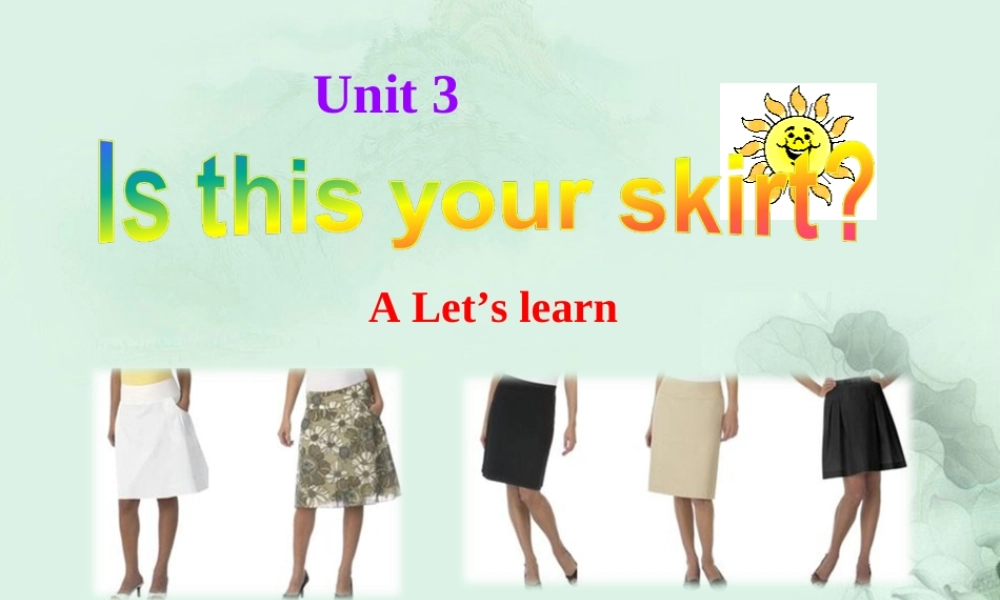 四年级英语下册 Unit 3（22）课件 人教PEP