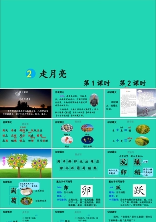 四年级语文上册 第一单元 2 走月亮课件