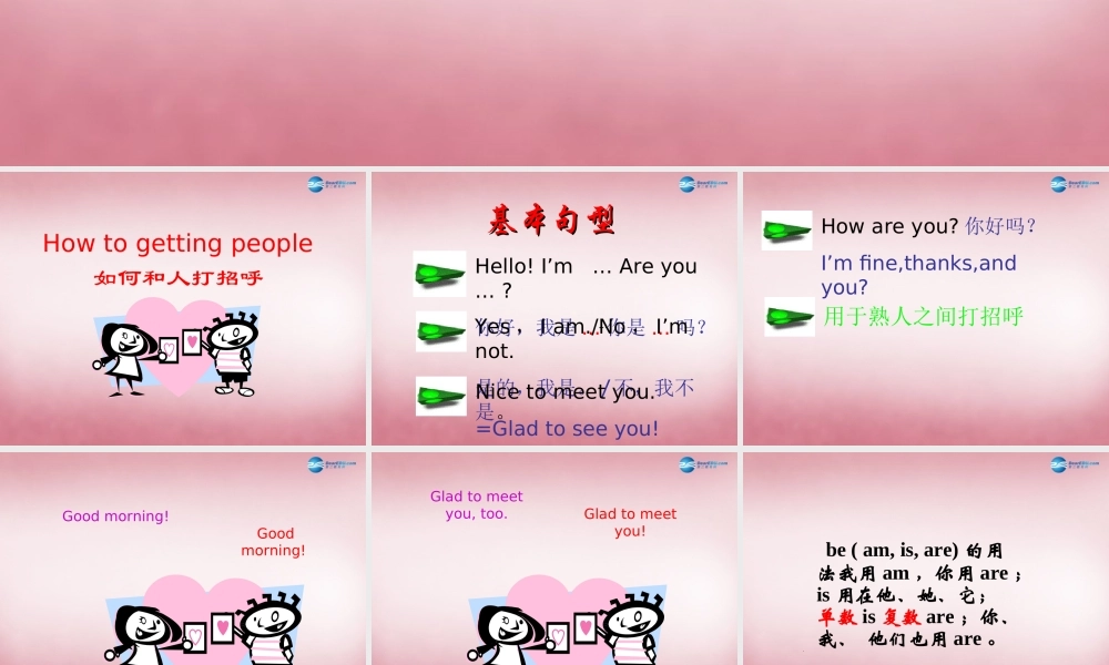 四年级英语上册 Unit1 Nice to meet you课件1 （新版）湘少版