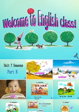 四年级英语下册 Unit 7 Seasons Part B课件1 闽教版（三起）-闽教版小学四年级下册英语课件
