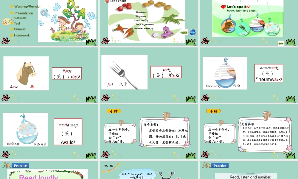 四年级英语下册 Unit 4 At the farm Part A（第3课时）课件 人教PEP版-人教PEP小学四年级下册英语课件