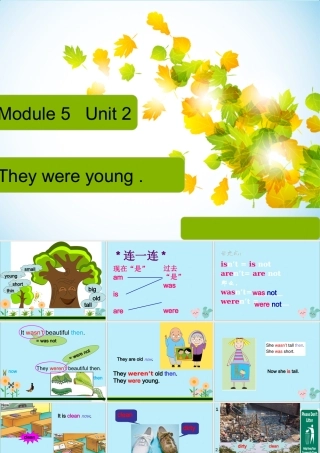 四年级英语下册 Module 5 Unit 2 They were young（2）教学课件 外研版（三起）-外研版小学四年级下册英语课件