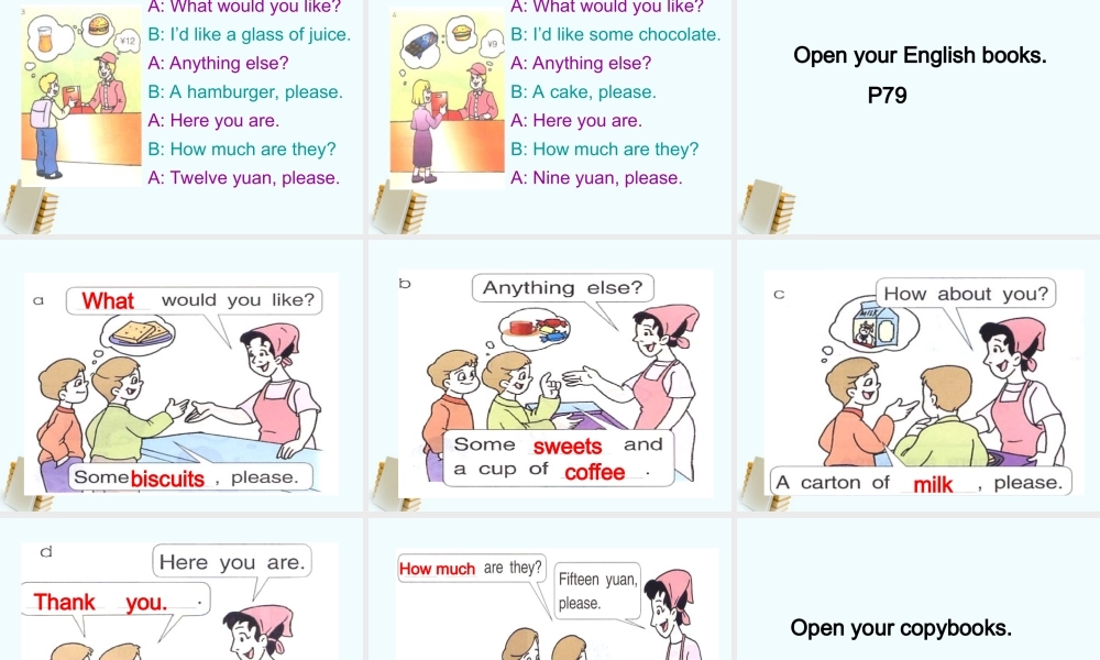 四年级英语下册 Unit 7(3)课件 苏教牛津版