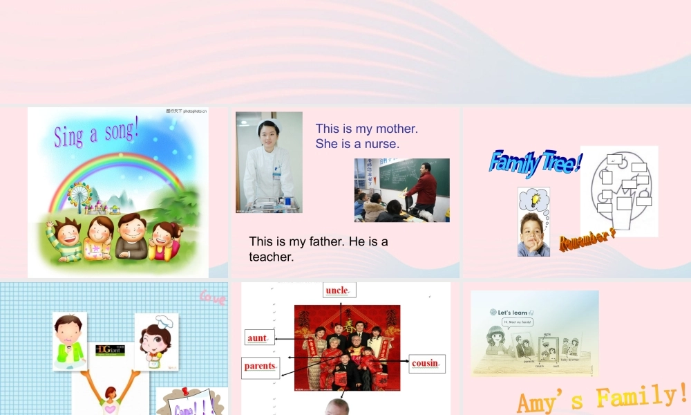 四年级英语上册 Unit 6 Meet my family第一课时课件 人教PEP版-人教PEP小学四年级上册英语课件